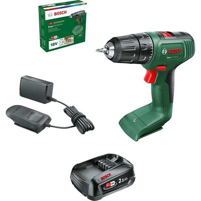 Bosch EASYDRILL 18V-40 P4A 18v Cordless Drill Driver 2 x 2.5ah Li-ion Battery Charger No Case