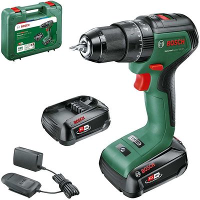 Bosch UNIVERSALIMPACT 18V-60 P4A 18v Cordless Brushless Combi Drill 1 x 2.5ah Li-ion Battery Charger No Case