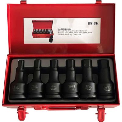 Sirius 6 Piece 3/4" Drive Impact Hex Socket Set Metric 3/4"