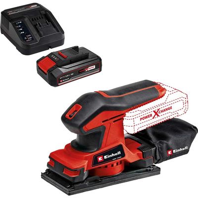 Einhell TC-OS 18/187 Li 18v Cordless 1/3 Sheet Sander 1 x 2.5ah Li-ion Battery Charger No Case