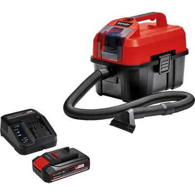 Einhell TE-VC 18/10 Li 18v Cordless Mini Wet and Dry Vacuum Cleaner 10L 1 x 2.5ah Li-ion Battery Charger No Case