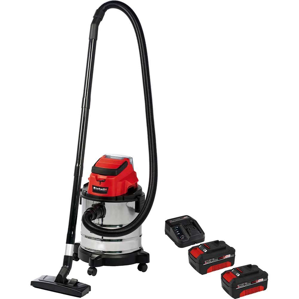 Einhell TC-VC 18/20 Li S 18v Cordless Stainless Steel Wet and Dry Vacuum Cleaner 20L - Image 1