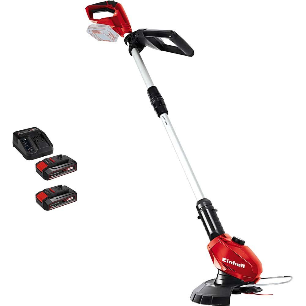 Einhell GE-CT 18 Li 18v Cordless Telescopic Grass Trimmer and Edger 240mm 1 x 4ah Li-ion Battery Charger - Image 1