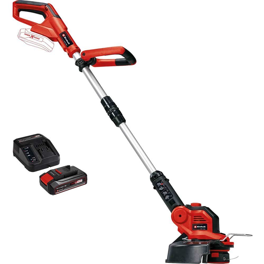 Einhell GE-CT 18/28 Li 18v Cordless Telescopic Grass Trimmer and Edger 280mm 1 x 2.5ah Li-ion Battery Charger - Image 1
