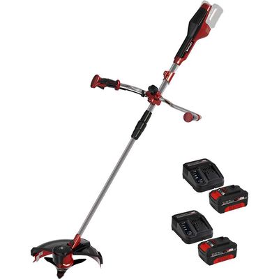 Einhell AGILLO 36v Cordless Split Shaft Brush Cutter and Line Trimmer 255/300mm 4 x 4ah Li-ion Twin or Dual Battery Charger