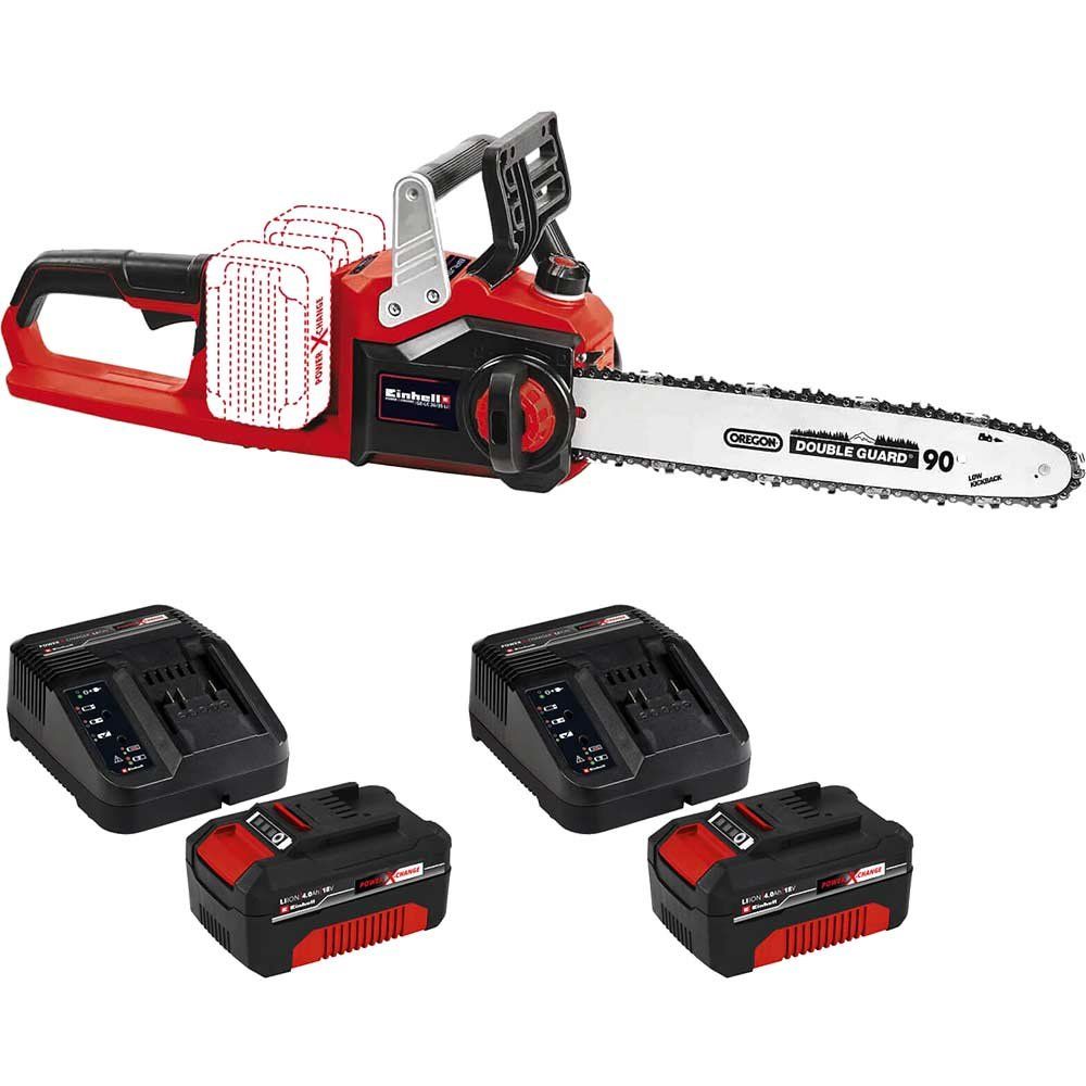 Einhell Professional GE-LC 36/35 Li 36v Cordless Brushless Chainsaw 350mm 2 x 4ah Li-ion Twin or Dual Battery Charger - Image 1