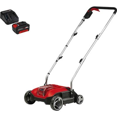 Einhell GC-SC 18/28 Li 18v Cordless Brushless Lawn Scarifier 280mm 1 x 4ah Li-ion Battery Charger