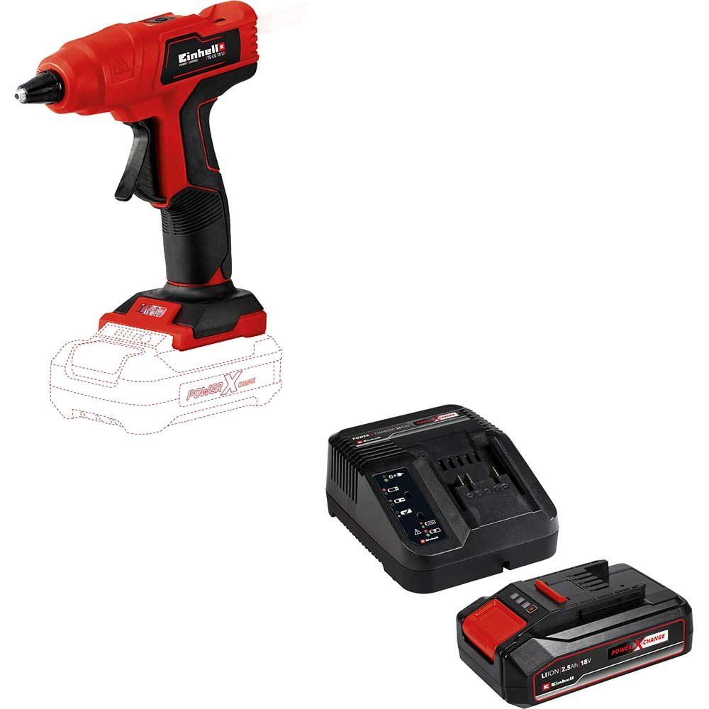 Einhell TE-CG 18 Li 18v Cordless Glue Gun 1 x 2.5ah Li-ion Battery Charger No Case - Image 1