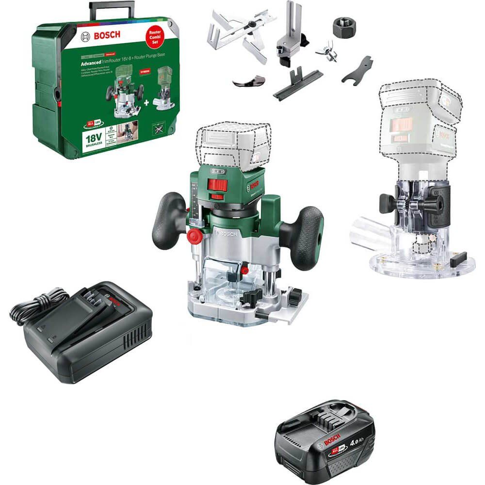 Bosch ADVANCEDTRIMROUTER 18V-8 P4A 18v Cordless Trim Router - Image 1