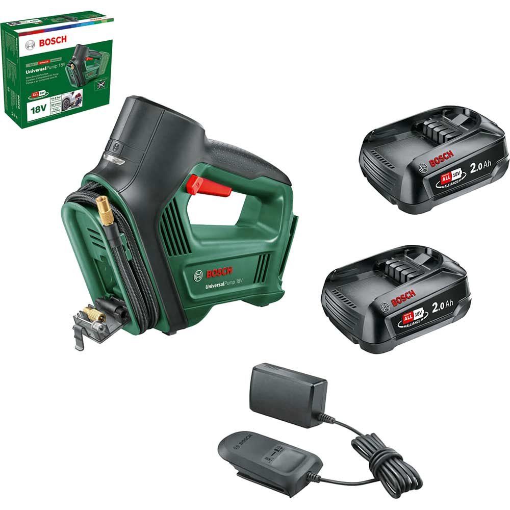 Bosch UNIVERSALPUMP P4A 18v Cordless Air Pump 1 x 4ah Li-ion Battery Charger No Case - Image 1