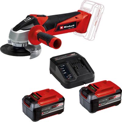 Einhell TC-AG 18/115 Li 18v Cordless Angle Grinder 115mm 1 x 5.2ah Plus Li-ion Battery Charger No Case