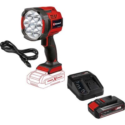 Einhell TE-CL 18/2500 LiAC 18v Cordless / 12v Hybrid Searchlight Torch 1 x 2.5ah Li-ion Battery Charger No Case