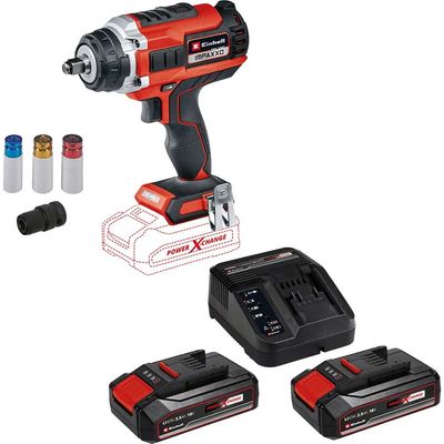 Einhell Professional IMPAXXO 18/400 18v Cordless Brushless 1/2" Impact Wrench 2 x 4ah Li-ion Battery Charger No Case