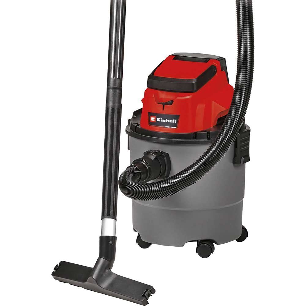 Einhell TC-VC 18/15 18v Cordless Wet and Dry Vacuum Cleaner 15L 1 x 4ah Li-ion Battery Charger - Image 1