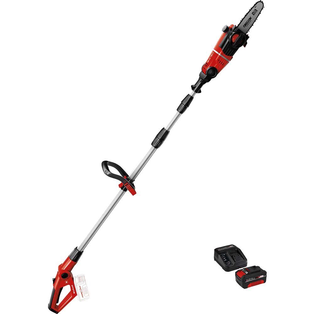 Einhell GE-LC 18 Li T 18v Cordless Pole Tree Pruner 200mm 1 x 4ah Li-ion Battery Charger - Image 1