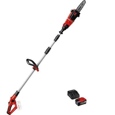 Einhell GE-LC 18 Li T 18v Cordless Pole Tree Pruner 200mm 1 x 5.2ah Plus Li-ion Battery Charger