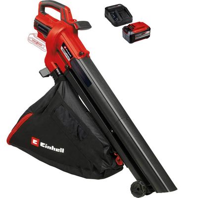 Einhell VENTURRO 18/210 18v Cordless Brushless Leaf Blower and Vacuum 1 x 5.2ah Plus Li-ion Battery Charger