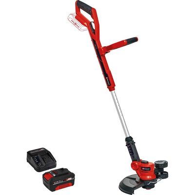 Einhell GE-CT 18/30 Li 18v Cordless Telescopic Grass Trimmer and Edger 300mm 2 x 2.5ah Li-ion Battery Charger