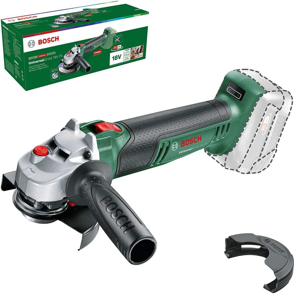 Bosch UNIVERSALGRIND 18V-75 P4A 18v Cordless Angle Grinder 125mm 1 x 6ah Li-ion Battery Charger No Case - Image 1