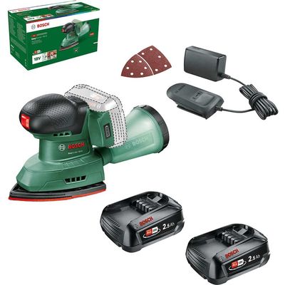 Bosch EASYSANDER 18V-8 P4A 18v Cordless Multi Sander 2 x 2.5ah Li-ion Battery Charger No Case