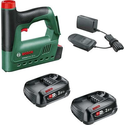 Bosch UNIVERSAL TACKER 18V-14 P4A 18v Cordless Nail Tacker and Stapler 2 x 2.5ah Li-ion Battery Charger No Case