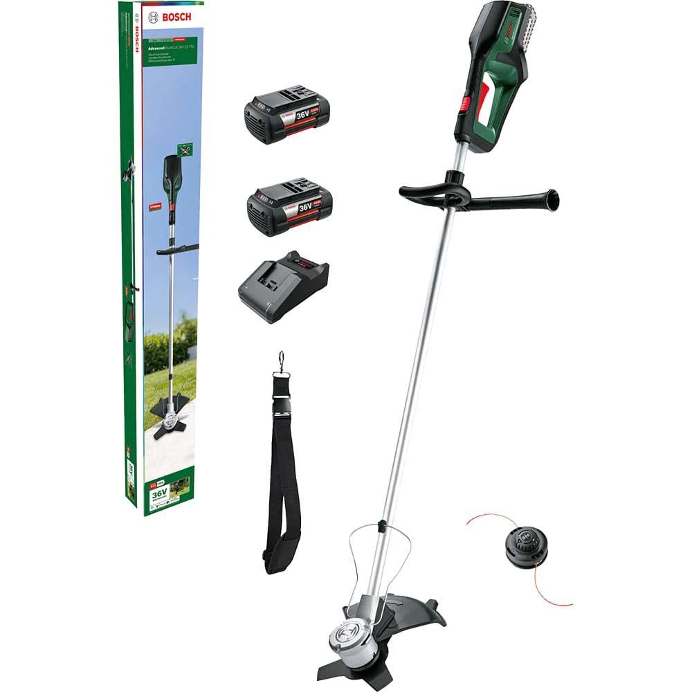 Bosch ADVANCEDBRUSHCUT 36V-23-750 36v Cordless Brush Cutter 230mm 1 x 2ah Li-ion Battery Charger - Image 1