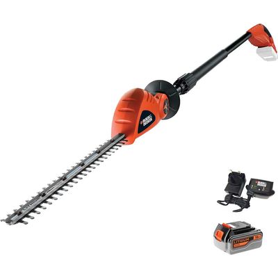 Black and Decker GTC1843L 18v Cordless Long Articulating Hedge Trimmer 430mm 1 x 4ah Li-ion Battery Charger