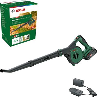 Bosch UNIVERSALLEAFBLOWER 18V-130 P4A 18v Cordless Garden Leaf and Workshop Blower