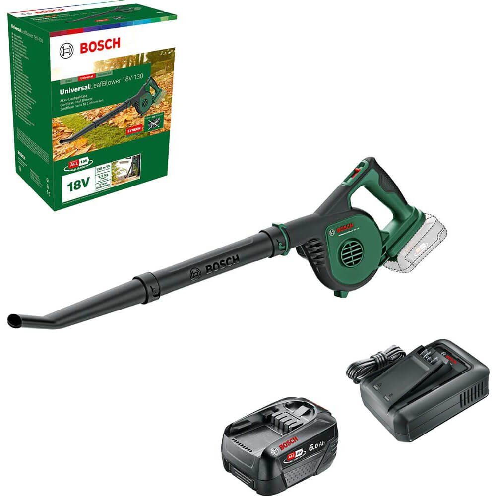 Bosch UNIVERSALLEAFBLOWER 18V-130 P4A 18v Cordless Garden Leaf and Workshop Blower - Image 1