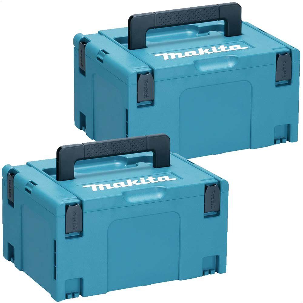 Makita 2 Piece 821551-8 Type 3 MakPac Connector Stackable Power Tool Case Set - Image 1