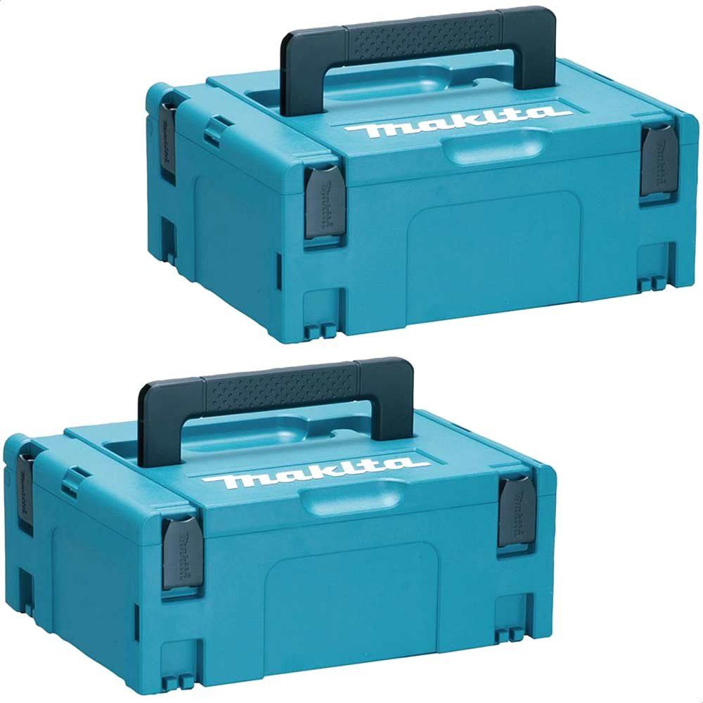 Makita 2 Piece 821550-0 Type 2 MakPac Connector Stackable Power Tool Case Set - Image 1