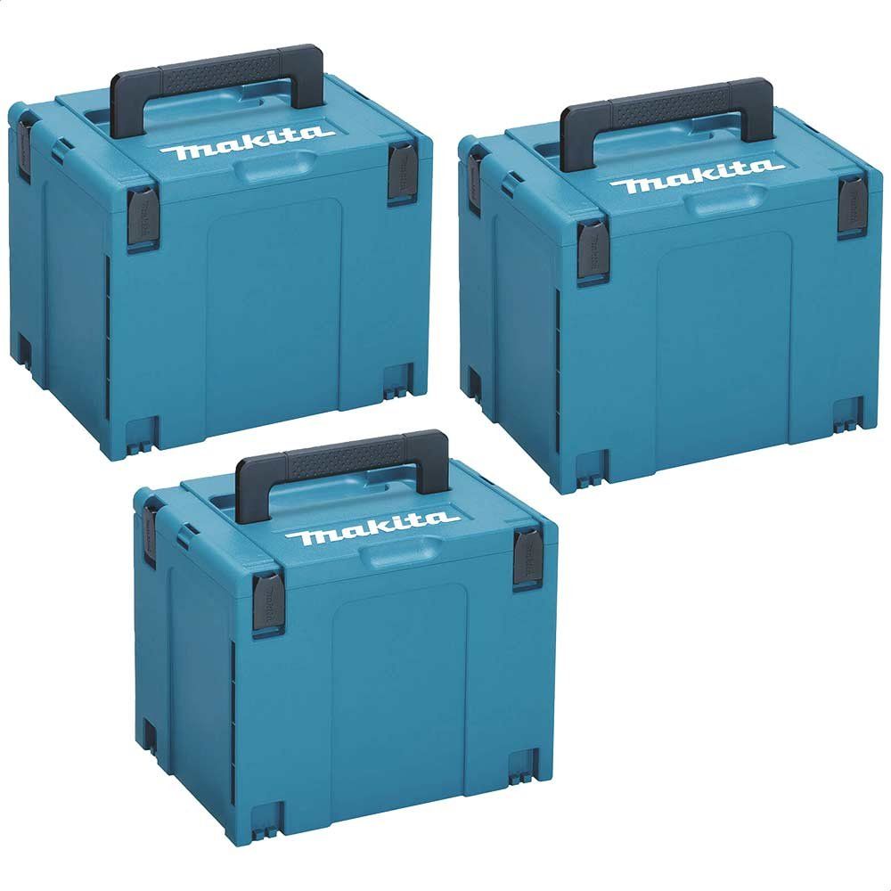 Makita 3 Piece 821552-6 Type 4 MakPac Connector Stackable Power Tool Case Set - Image 1