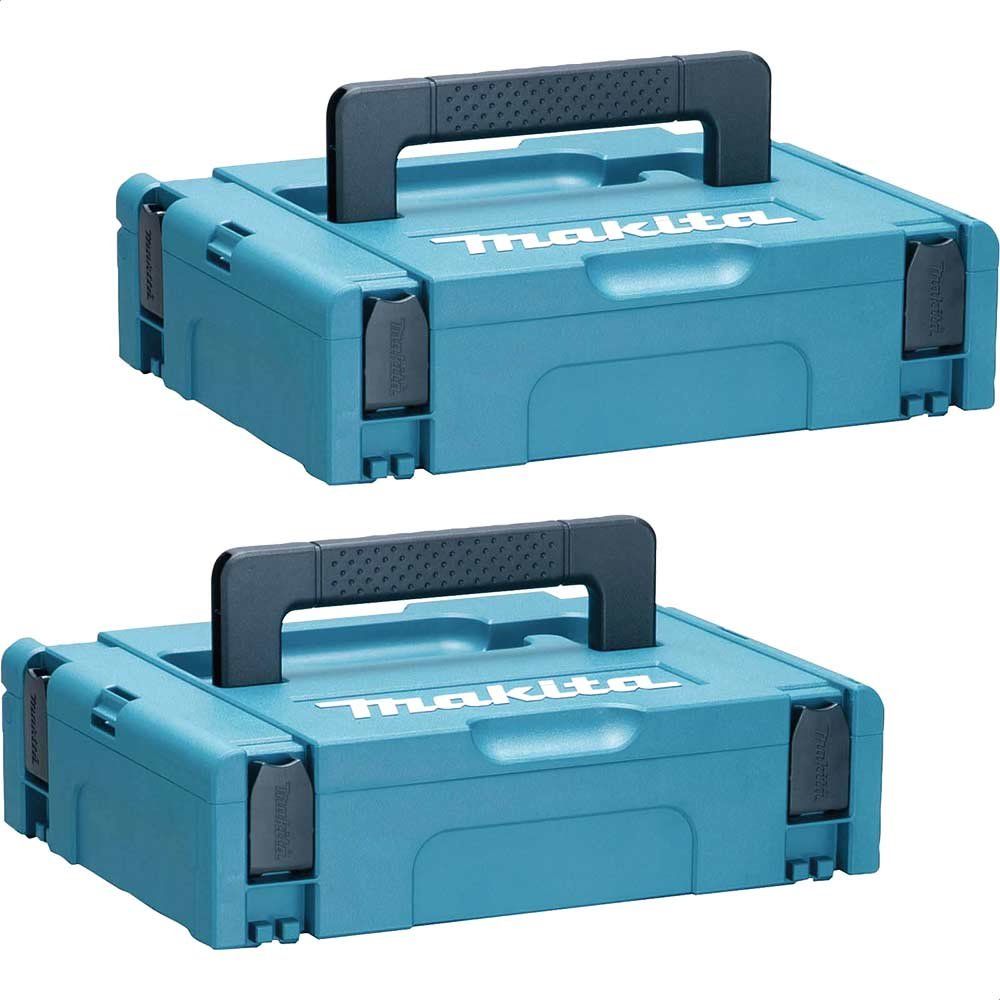 Makita 2 Piece 821549-5 Type 1 MakPac Connector Stackable Power Tool Case Set - Image 1