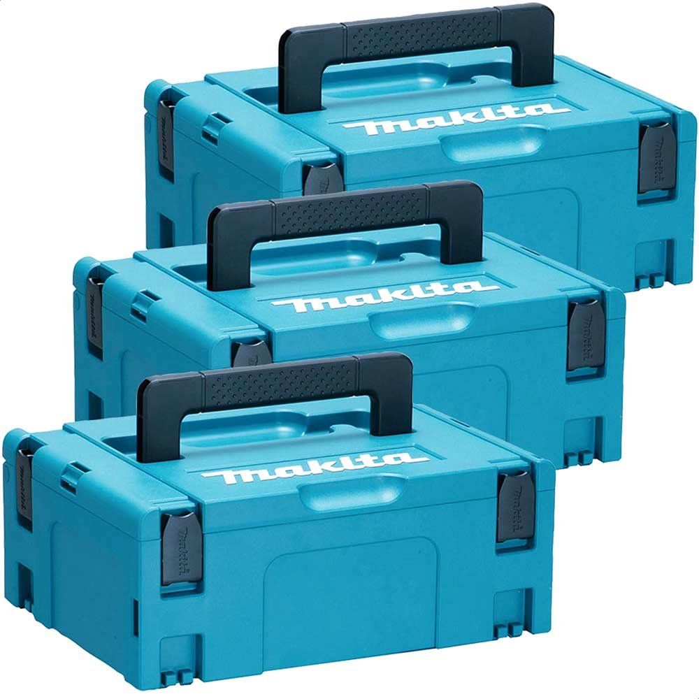 Makita 3 Piece 821550-0 Type 2 MakPac Connector Stackable Power Tool Case Set - Image 1
