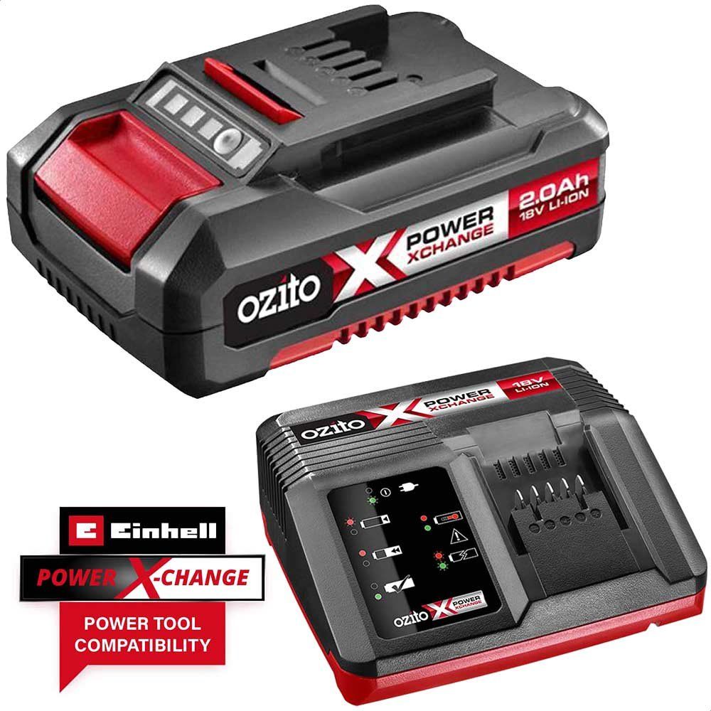 Ozito Genuine PXC 18v Cordless Li-ion Battery 2ah and Fast Charger 2ah - Image 1