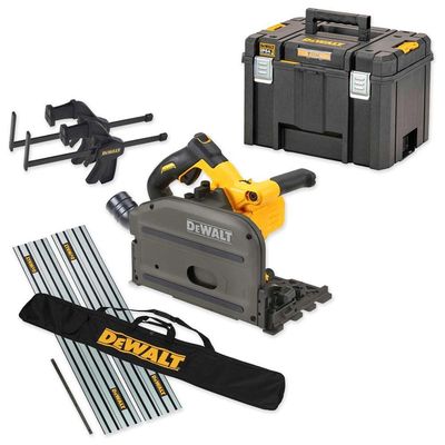 DeWalt DCS520 54v XR Cordless FlexVolt Plunge Saw and Guide Rails Kit