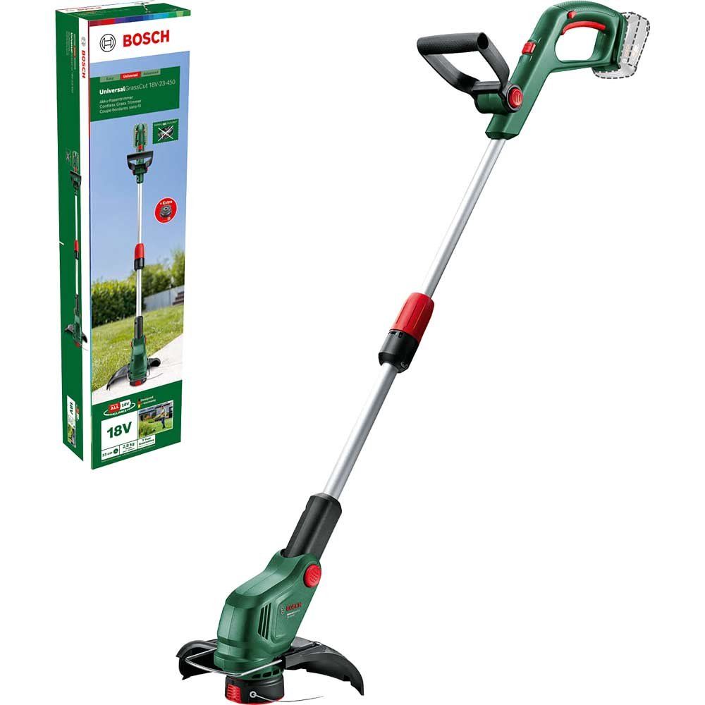 Bosch UNIVERSALGRASSCUT 18V-23-450 P4A 18v Cordless Grass Trimmer 230mm - Image 1