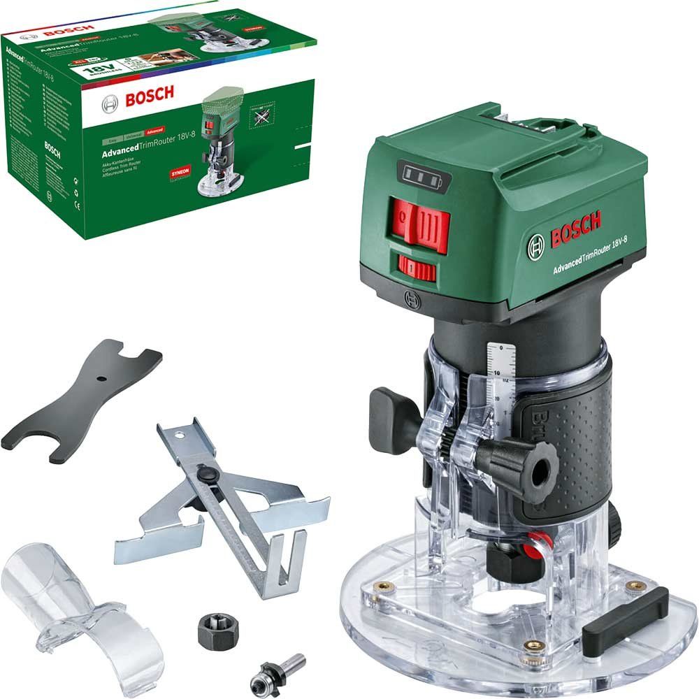 Bosch ADVANCEDTRIMROUTER 18V-8 P4A 18v Cordless Trim Router with Plunge Attachment - Image 1
