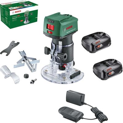 Bosch ADVANCEDTRIMROUTER 18V-8 P4A 18v Cordless Trim Router with Plunge Attachment