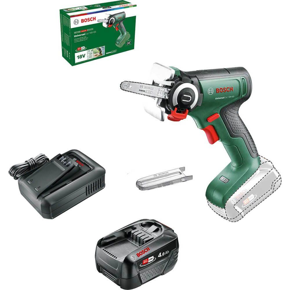 Bosch UNIVERSALCUT 18V-65 P4A 18v Cordless Nanoblade Saw 1 x 4ah Li-ion Battery Charger No Case - Image 1