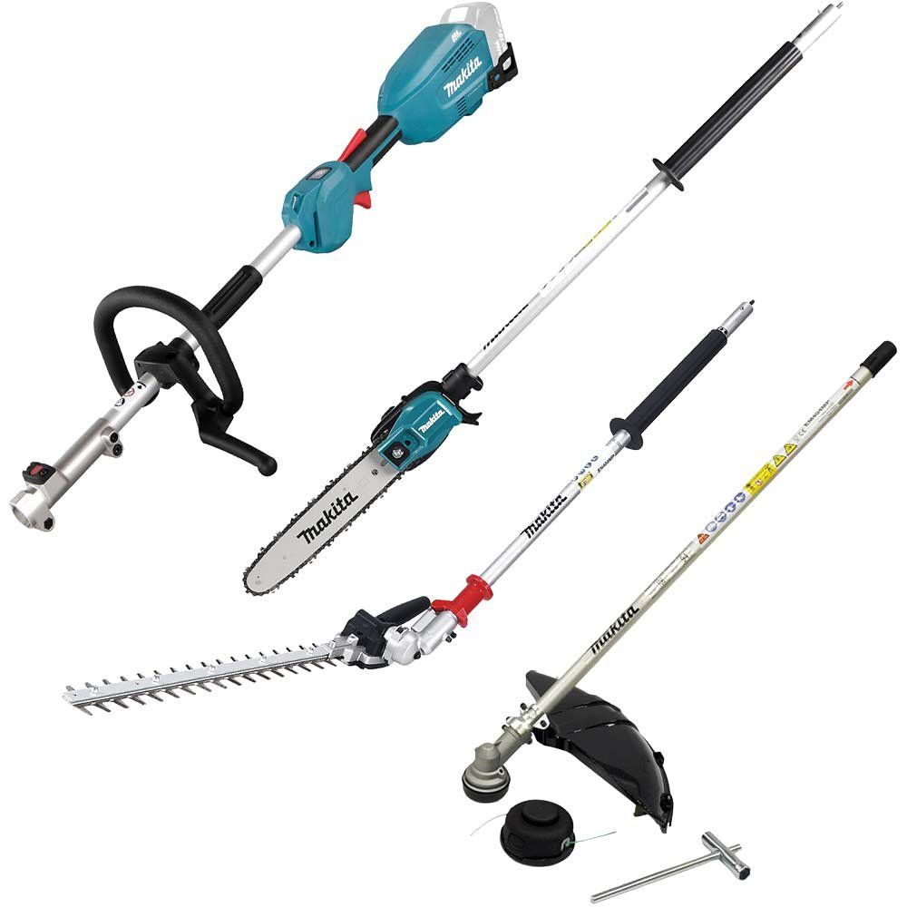 Makita DUX18 18v LXT Cordless Brushless Split Shaft Garden Multi Tool Set No Batteries No Battery Charger - Image 1