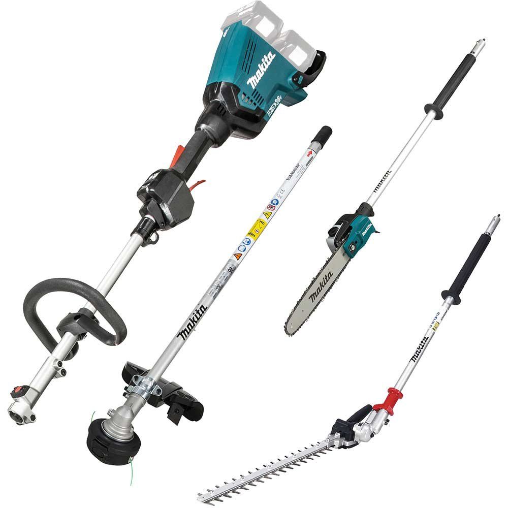 Makita DUX60 Twin 18v LXT Cordless Brushless Split Shaft Garden Multi Tool Set No Batteries No Battery Charger - Image 1