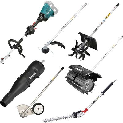 Makita DUX60 Twin 18v LXT Cordless Brushless Split Shaft Garden Multi Tool Set No Batteries No Battery Charger