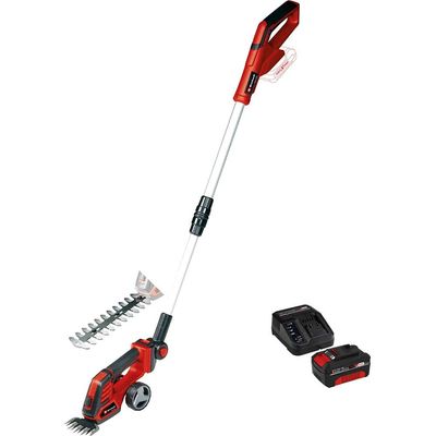 Einhell GE-CG 18/100 Li T 18v Cordless Grass Shears and Handle
