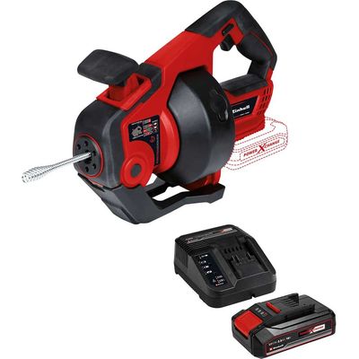 Einhell TE-DA 18/760 Li 18v Cordless Drain Cleaner 1 x 2.5ah Li-ion Battery Charger
