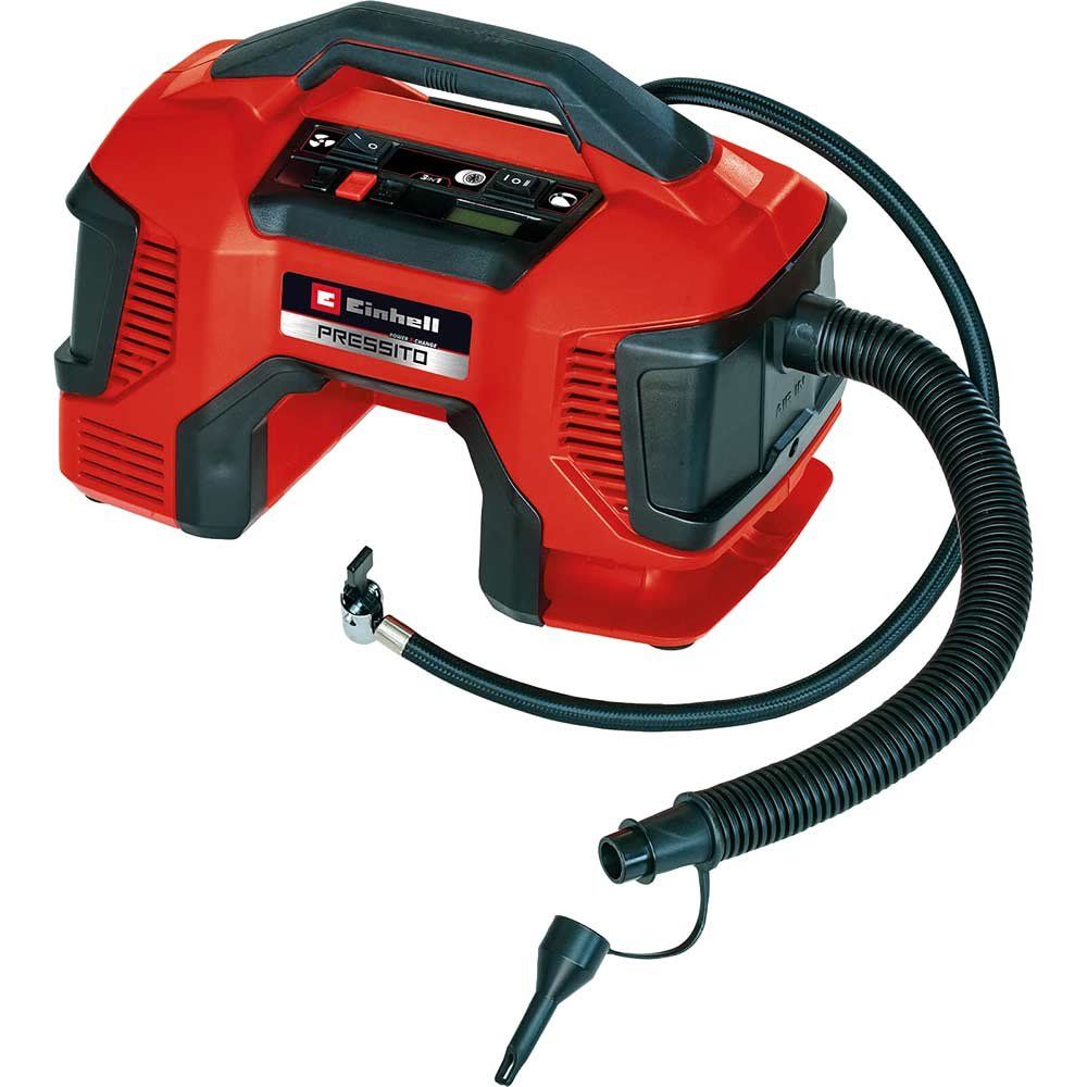 Einhell PRESSITO 18/21 18v Cordless Air Compressor Pump and Inflator - Image 1