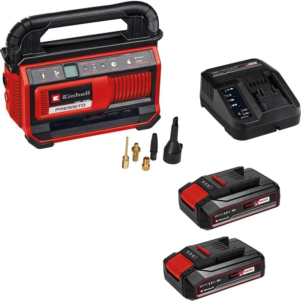 Einhell PRESSITO 18/25 18v Cordless or Mains Air Compressor and Inflator - Image 1