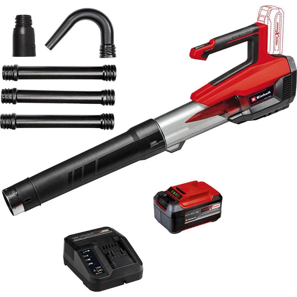 Einhell Professional GP-LB 18/200 Li E GK 18v Cordless Leaf Blower and Gutter Cleaning Kit - Image 1