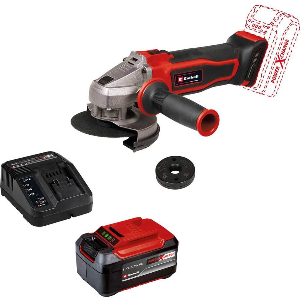 Einhell TE-AG 18/115 Q Li 18v Cordless Quick Fix Angle Grinder 115mm - Image 1