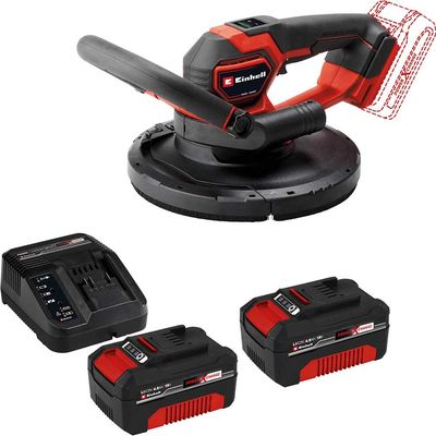 Einhell Professional TP-DWS 18/225 Li BL 18v Cordless Drywall Sander 225mm 2 x 2.5ah Li-ion Battery Charger No Case